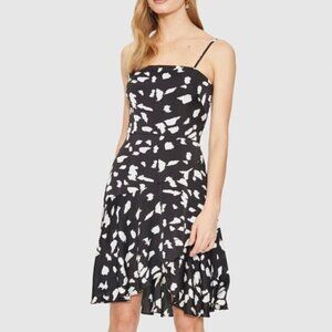 NWT Cooper St. Wildcat Wrap Mini Dress Black White Size 2